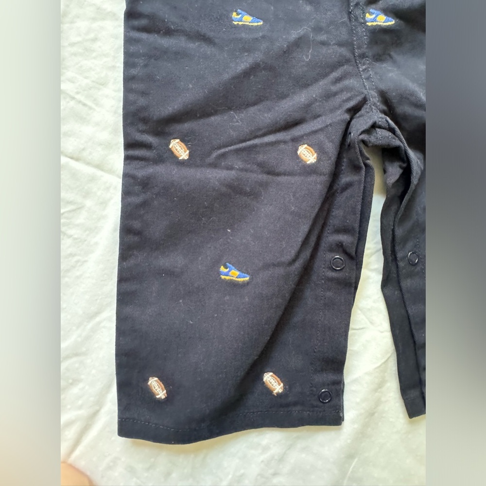 Embroidered Football Overalls - Picture 3 of 5